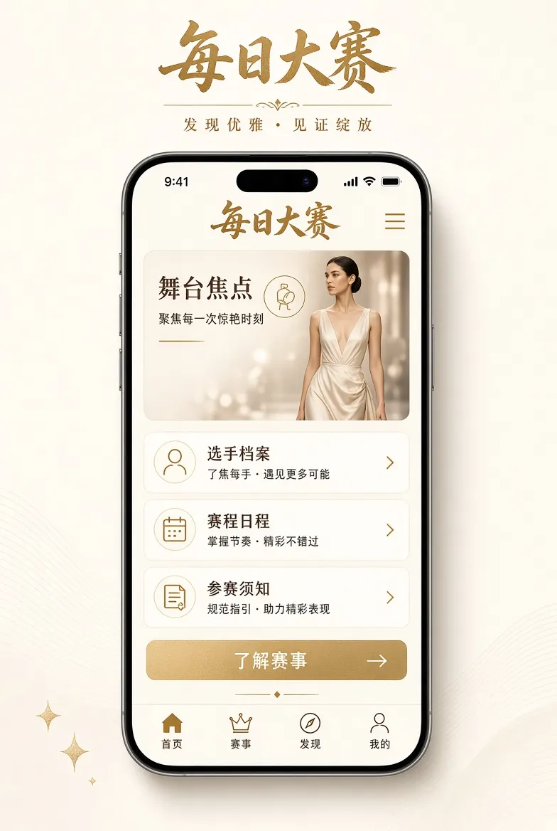 每日大赛APP移动端内容服务主题图